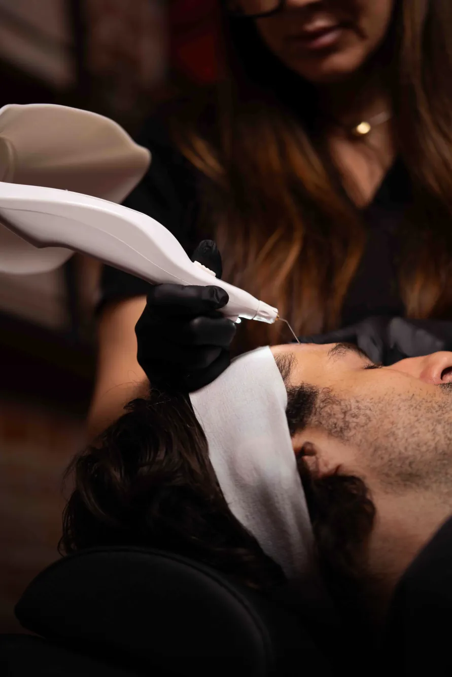 PLEXR plasma treatment on a male patient